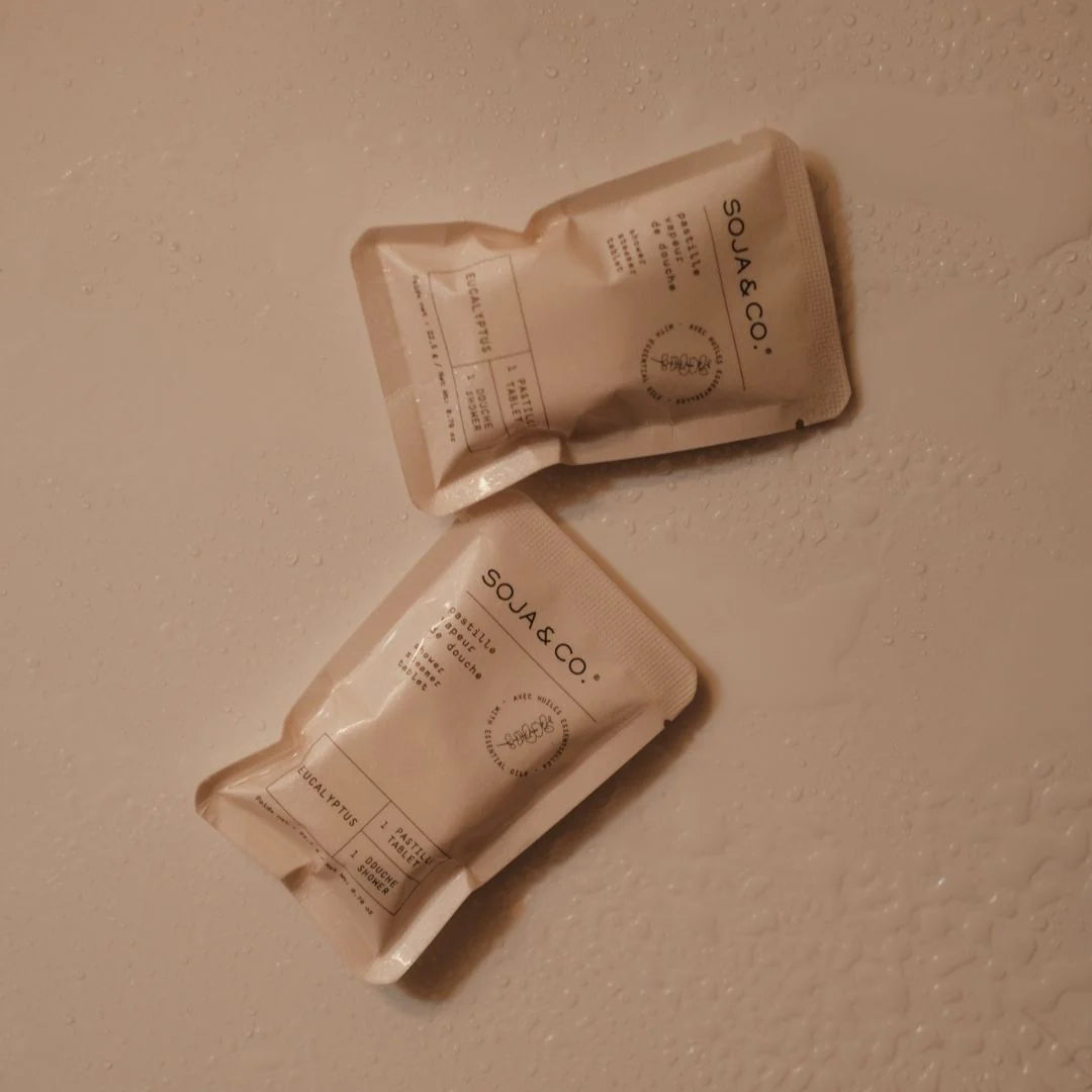 Soja & Co - Pastille Vapeur De Douche (sachet unitaire) - Eucalyptus