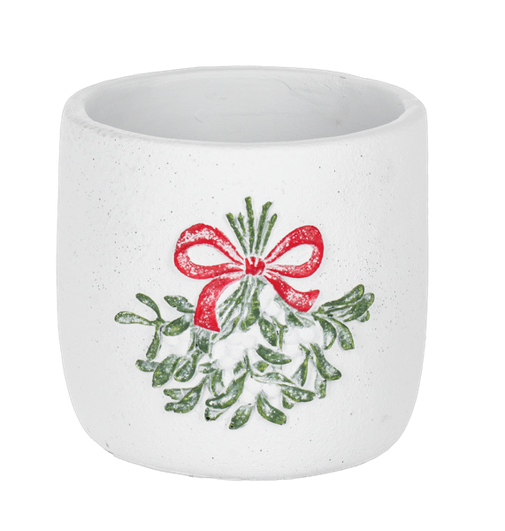 Cache-pot en céramique - Boucle de Noël